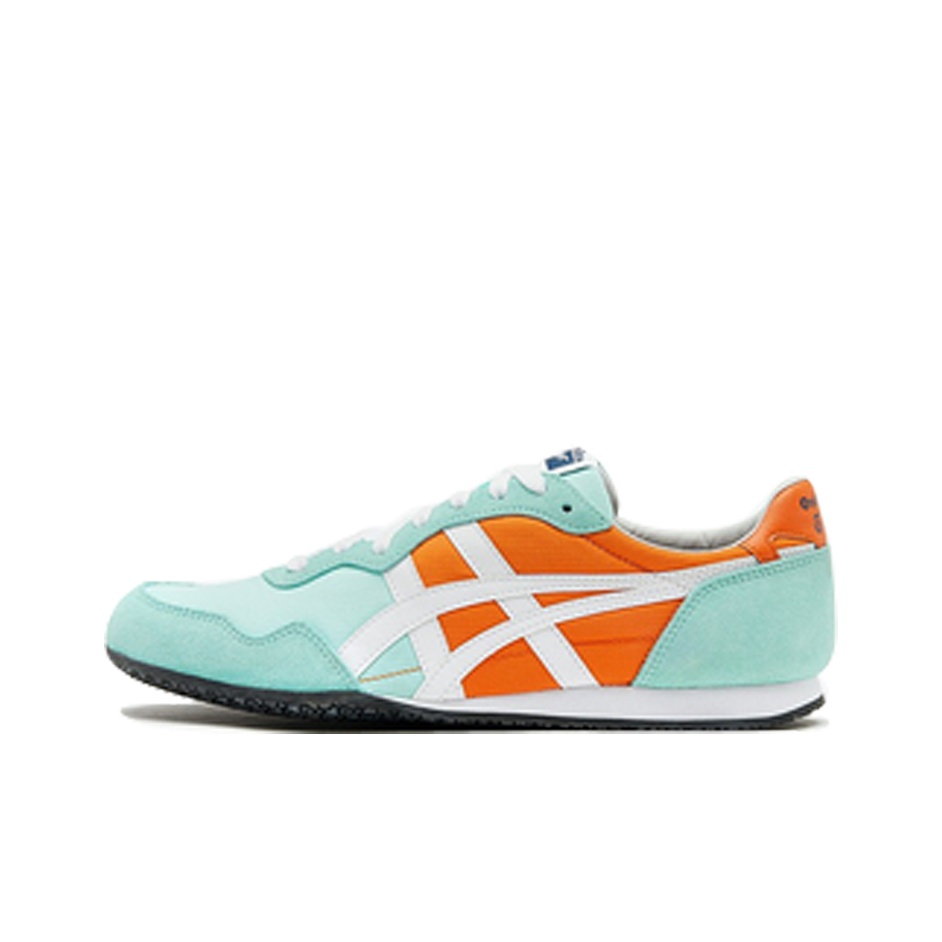 Onitsuka Tiger Serrano Lifestyle Shoes Unisex Low top Mint Green Orange US M 4.5