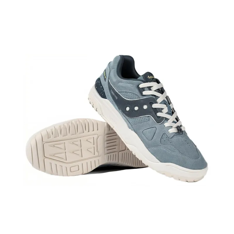 Saucony Cross 90 Low Top Skateboard Shoes Unisex Blue-3