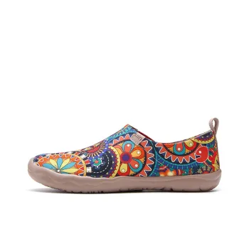 U.IN Painted Travel Shoes Toledo 1 Floral Collection Low-Top Casual Shoes Women's