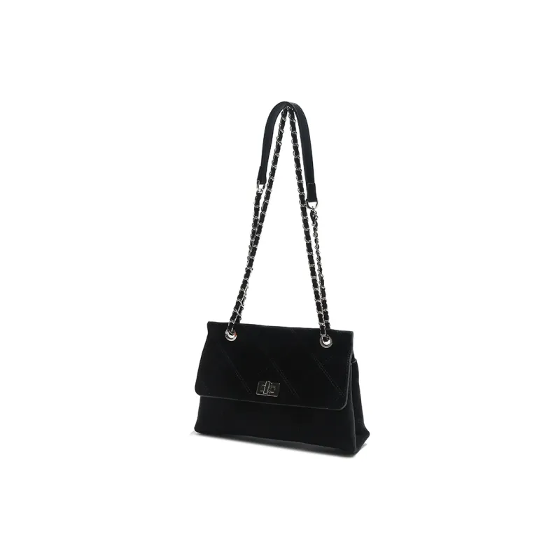 Carit&Koty Polyurethane Shoulder Bag Women's Purple/Black-8