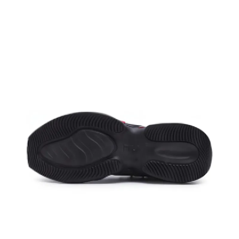 FILA FUSION NEBULA VDAY Cushioning Wear Resistant Low Top Casual Shoes Men's Black Red-4