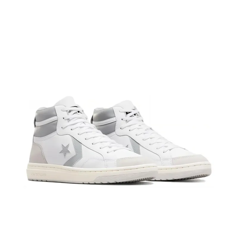 Converse Pro Blaze Classic Coverage Cushioning Lightweight High Top Skateboard Shoes Unisex White Gray-2