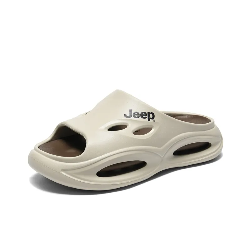 Jeep Slide Slippers Unisex Black/Green/Orange-1