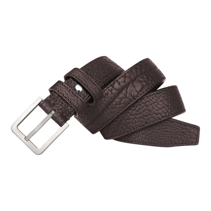 Jaylen Oos Titanium Alloy Pin Buckle Wild Cow Leather Textured Top Grain Cow Leather Leather Belts Men's-9