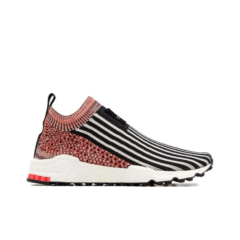 Adidas Women's Eqt Support Sock Primeknit 'Black Trace Scarlet'-1