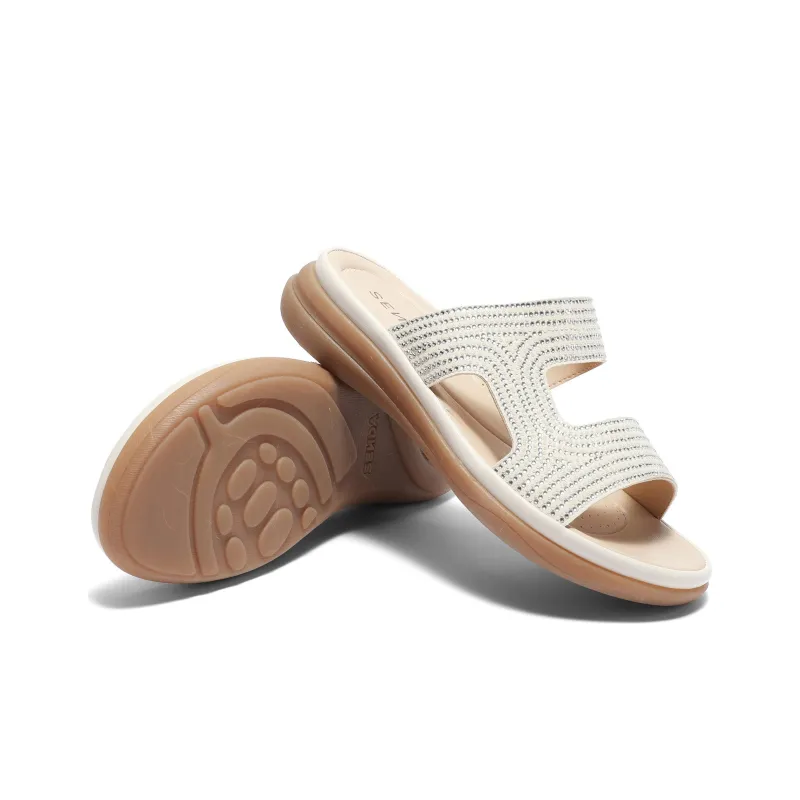 Senda Slide Slippers Women's Ecru/Apricot-9