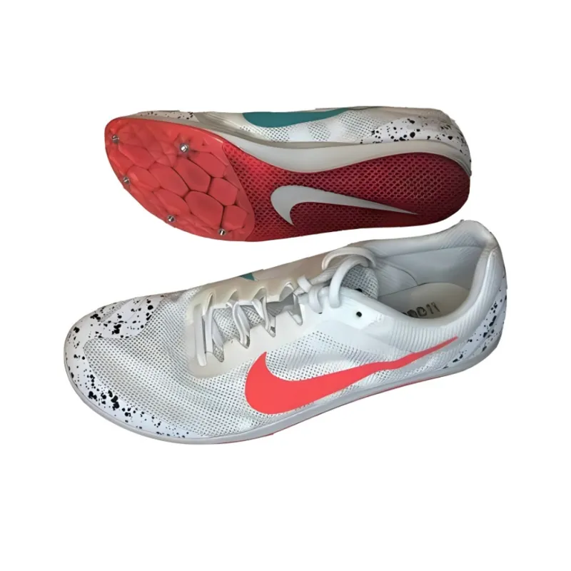 Nike Zoom Rival D 10 White Flash Crimson-2