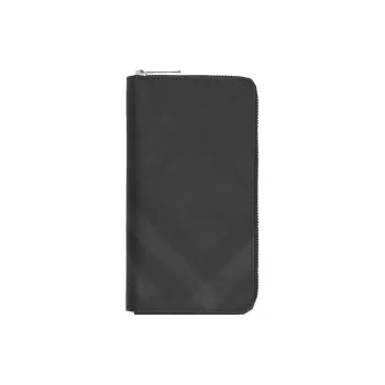 Burberry Leather Clutches Wallets Men's Black