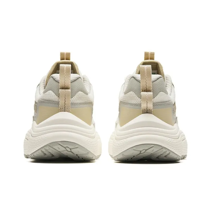 Anta Stars Cushioning Wear-Resistant Low-Top Casual Shoes Men's White Gray Yellow-3