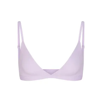 SKIMS FITS EVERYBODY TRIANGLE BRALETTE Bra Women's 1 Pack LILY/White Lily