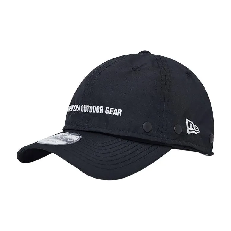 New Era Polyester Baseball Caps Unisex Milk White/Black-2