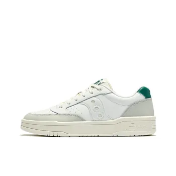 Saucony CROSS JZ Cushioning Coverage Low Top Casual Running Shoes Unisex White Gray Green