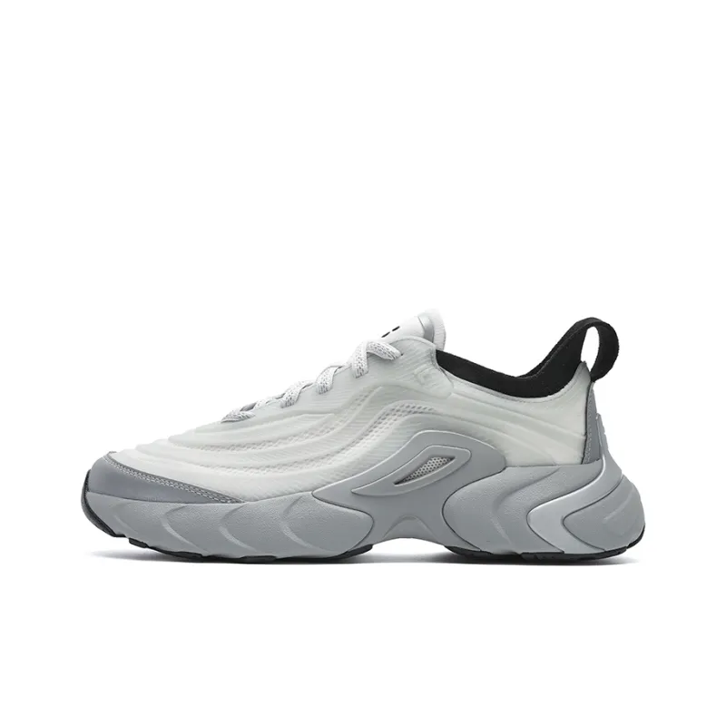 FILA FUSION Ray 4 Anti Slip Wear Resistant Low Top Casual Shoes Men's Gray-0