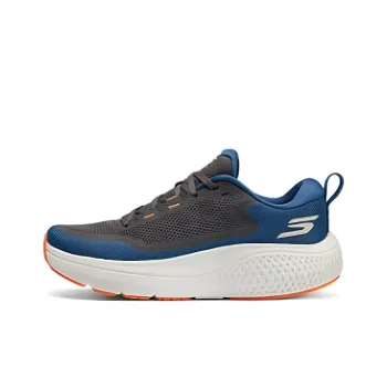 Skechers Cushioning Wear Resistant Low Top Running Shoes Men's Black Blue