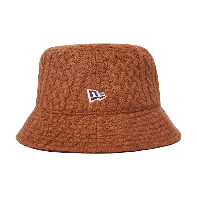 New Era Polyester Bucket Hats Unisex Brown-1