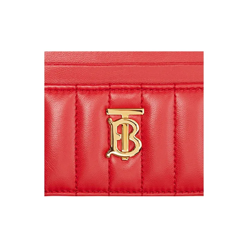 Burberry Lola Lola Bag Lambskin Card Holder Women's Bright Red-4