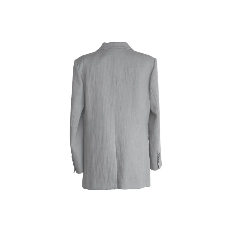 ROEYSHOUSE Business Suit Women's Gray Blue-1