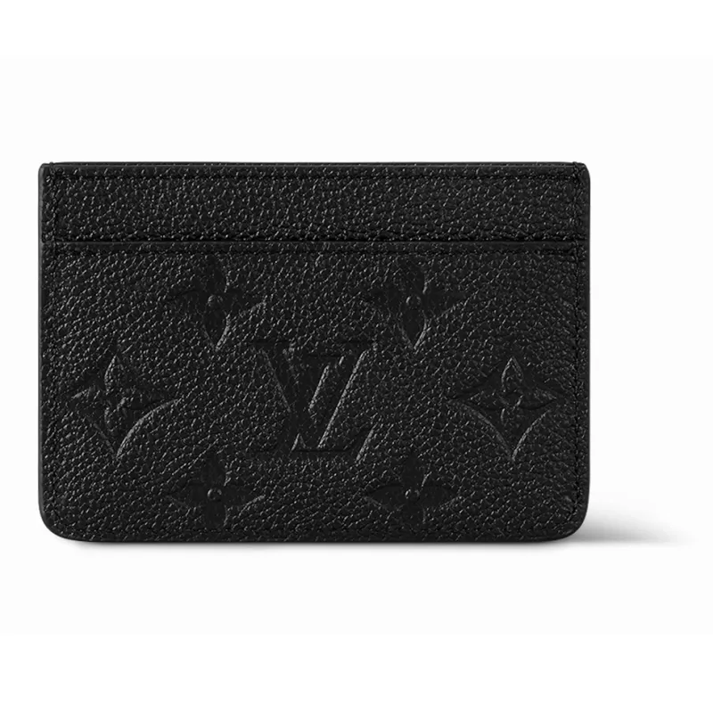 LOUIS VUITTON Card Holder Monogram Empreinte Black-2