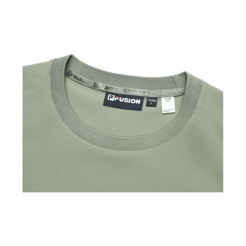 FILA FUSION T Shirt Men's Feather Gray green-2