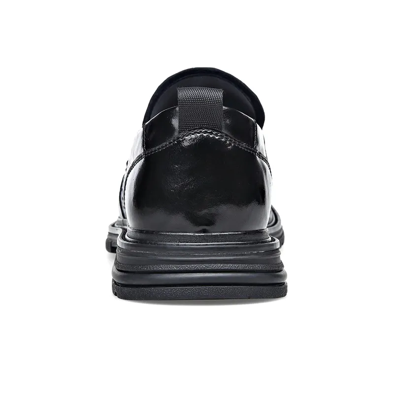 XIAOTOULANG Men's Casual Shoes Men Low Top Black-3