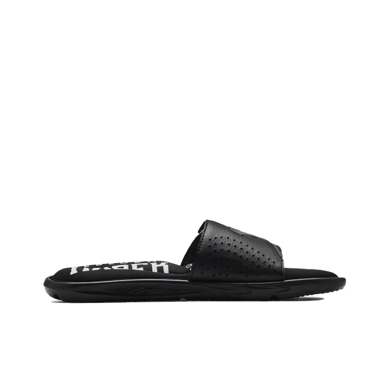 Under Armour Ignite 6 Graphic Strap Slide 'Black'-1