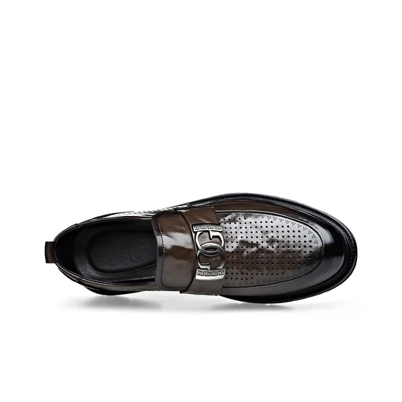 XIAOTOULANG Men's Casual Shoes Men Low Top Black-14