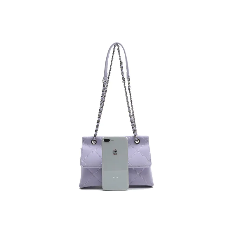 Carit&Koty Polyurethane Shoulder Bag Women's Purple/Black-4