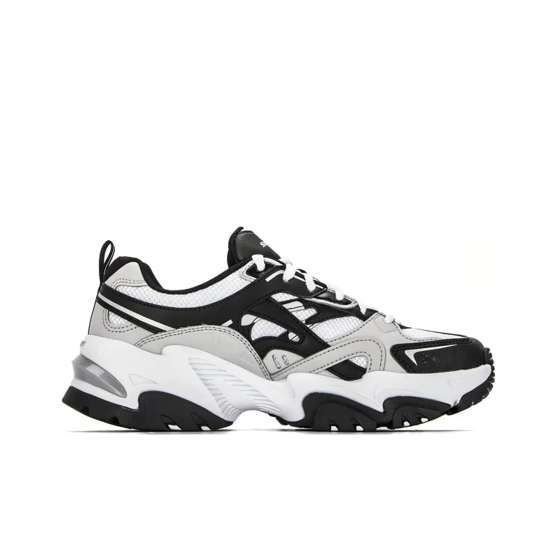 Skechers Stamina V2 1.0 Cushioning Anti Slip And Wear Resistant Low Top Chunky Sneakers Women's Black White-1