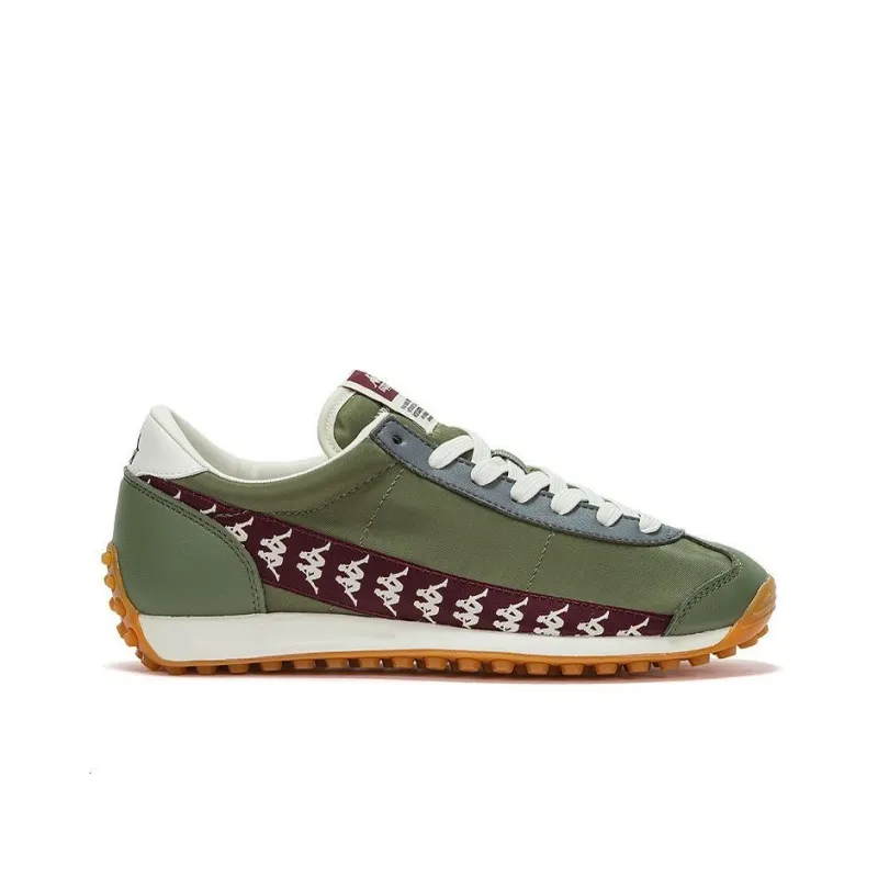 Kappa Cushioned Anti Slip And Wear Resistant Lightweight Low Top Training Running Shoes Unisex Green White Red Blue-1