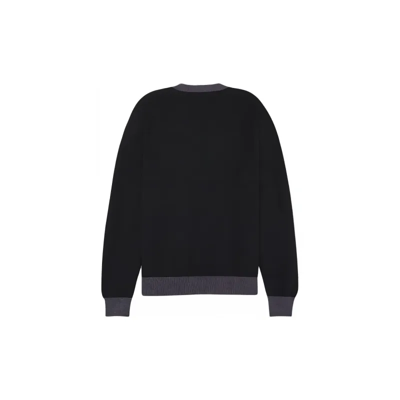 Maison Kitsune Baby Fox Patch Button Up Cardigan-1