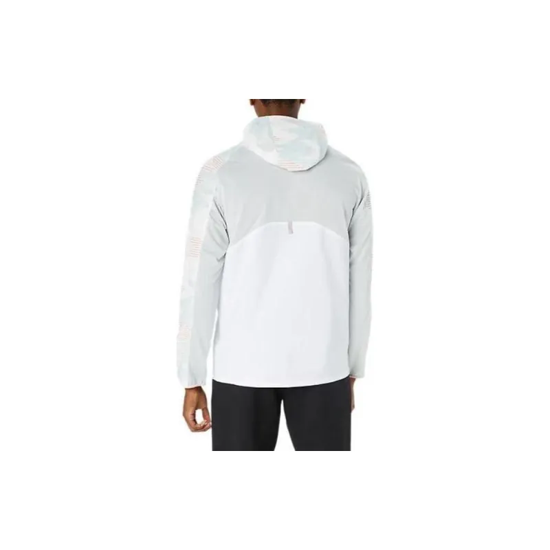 Asics A I M Stretch Cross Graphic Hoodie Jacket Jackets & Coats Unisex Bright White-1