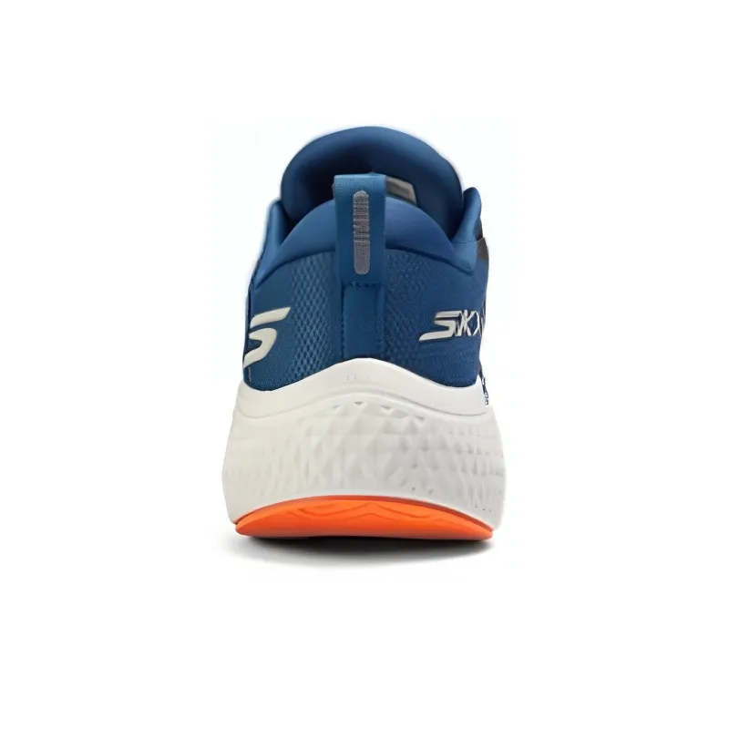 Skechers Cushioning Wear Resistant Low Top Running Shoes Men's Black Blue-3