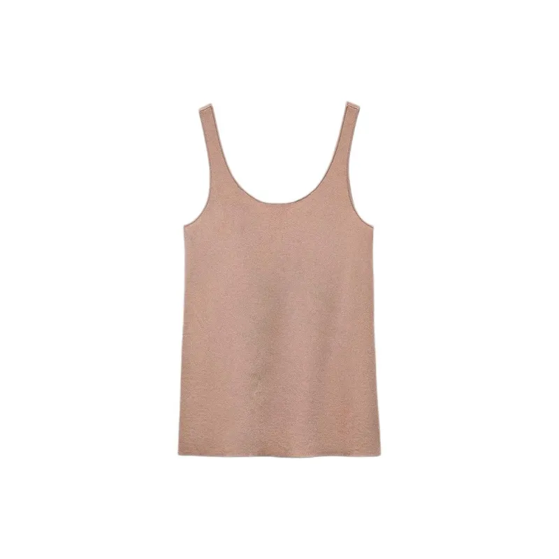 ZARA Tank Tops Women's Light Pink-1