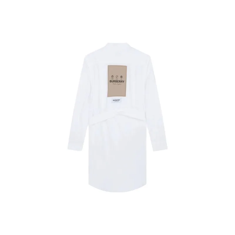 Burberry FW22 Long Sleeved Dresses Women's White-1