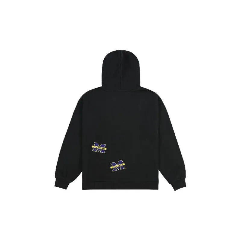Travis Scott X Mitchell & Ness Michigan Wolverines Overlap Pullover Hoodie-1