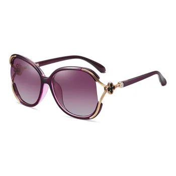 PRETTYALLUSION Round Sunglasses Women's