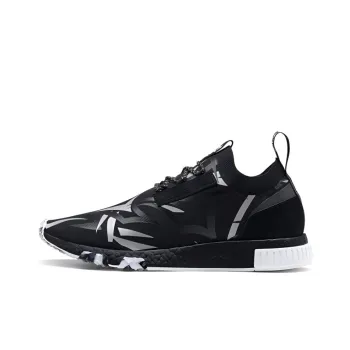 CLOT x Adidas Originals Juice Nmd Race Wear Resistant Low Top Casual Shoes Unisex Charcoal Black