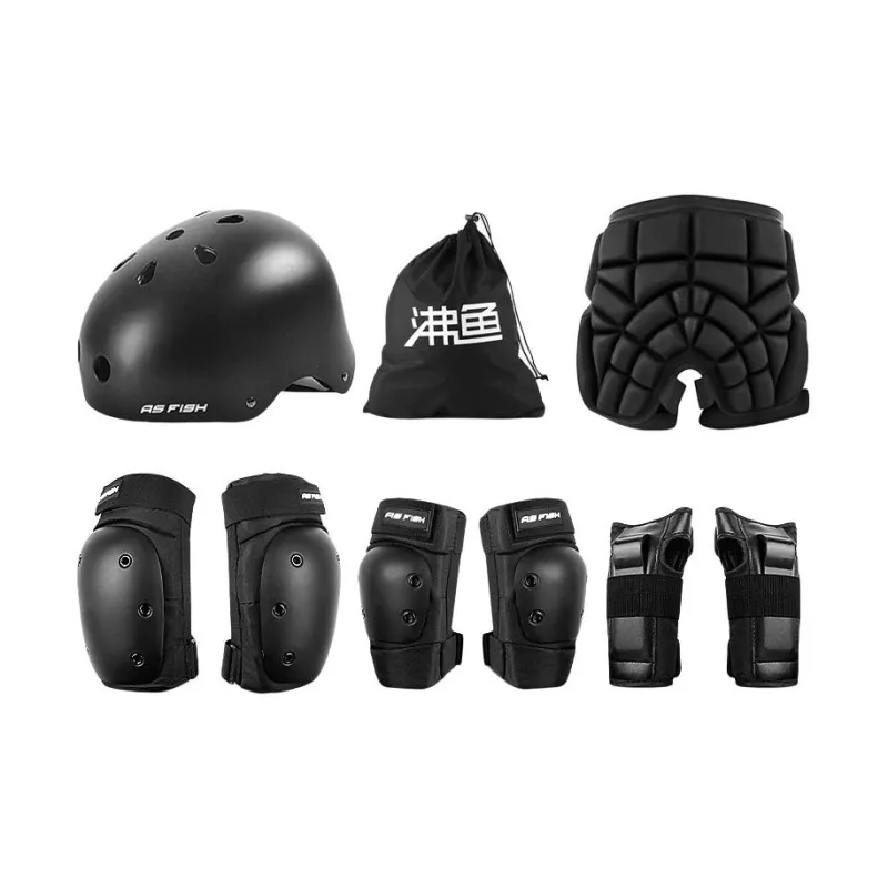AS FISH Roller Skating Protective Gears-5