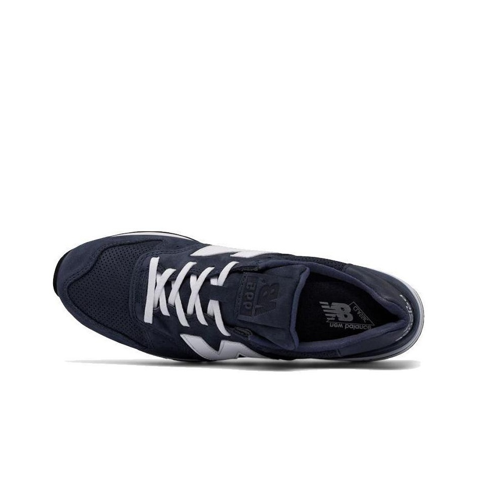 New Balance 995 Nubuck Navy Blue White POIZON