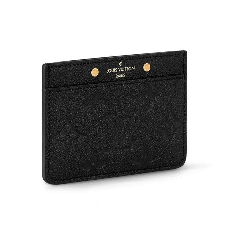 LOUIS VUITTON Card Holder Monogram Empreinte Black-1
