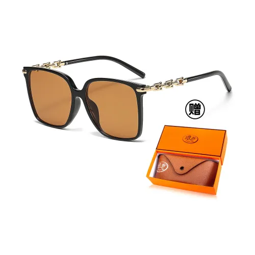 rectangle-frame tinted-lens sunglasses