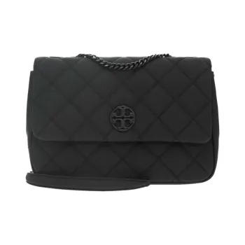TORY BURCH Cow Leather Shoulder Bag Crossbody Bag Medium Size Women's Black