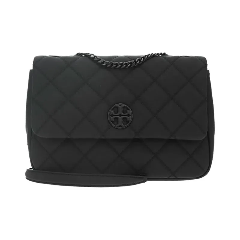 TORY BURCH Cow Leather Shoulder Bag Crossbody Bag Medium Size Women's Black-0