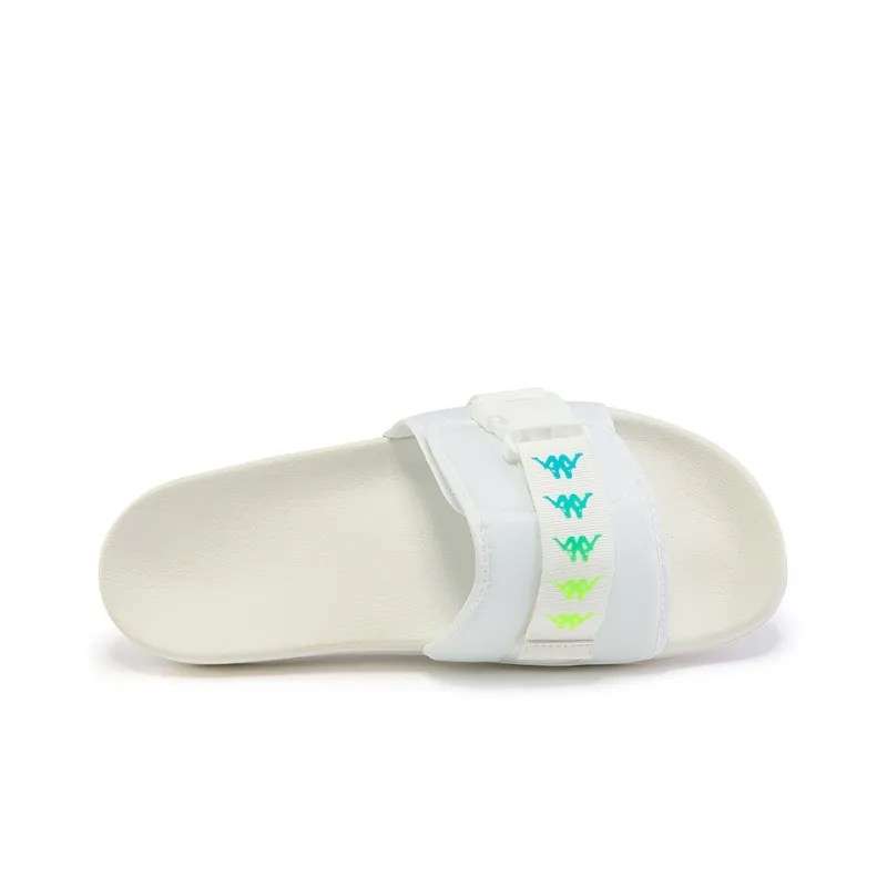 Kappa Slide Slippers Unisex Korean White-4