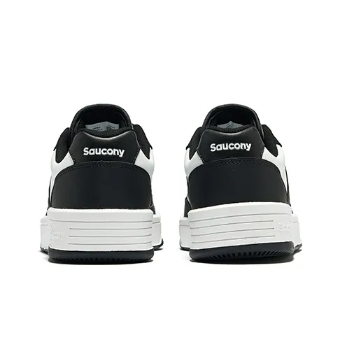 Saucony CROSS JZ Cushioning And Abrasion Resistant Coverage Low Top Running Shoes Unisex Black White-4