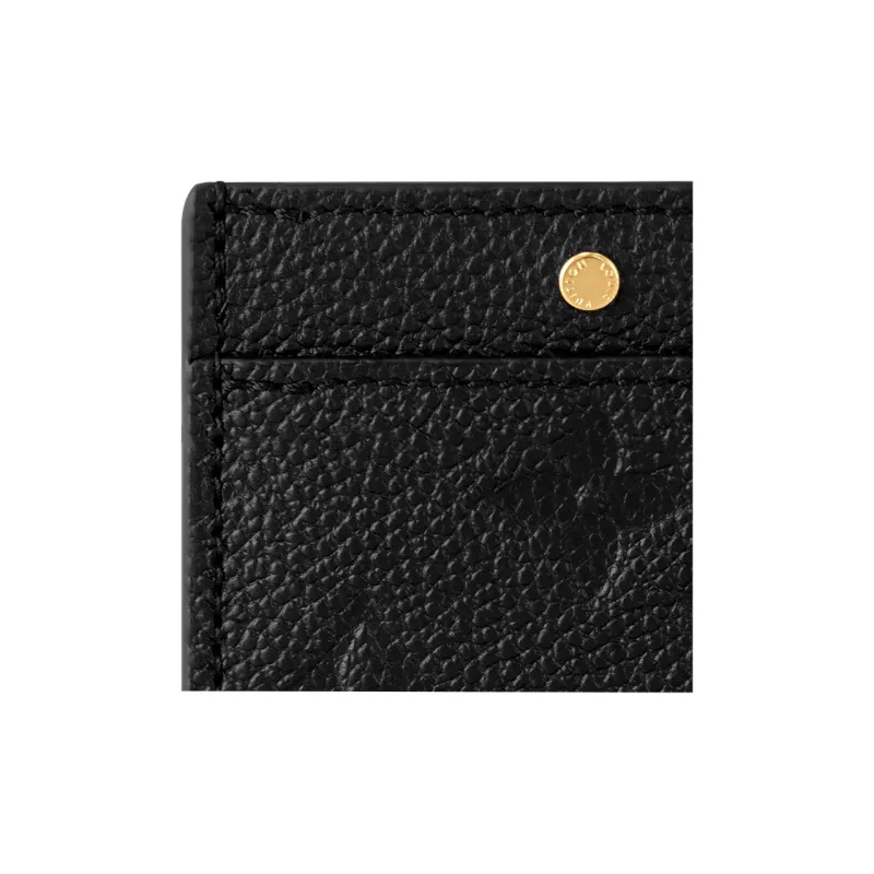 LOUIS VUITTON Card Holder Monogram Empreinte Black-4