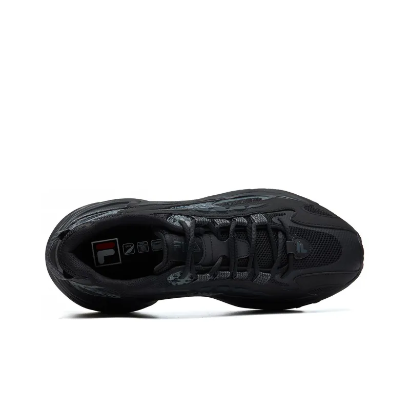 FILA Low Top Running Shoes Leopard Print Black-3