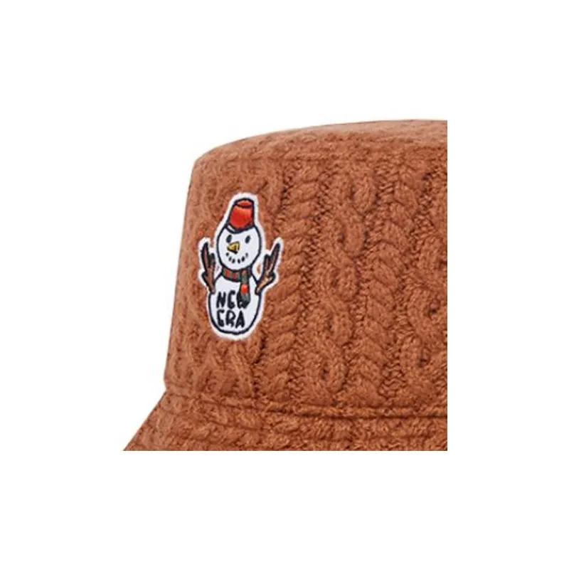 New Era Polyester Bucket Hats Unisex Brown-2
