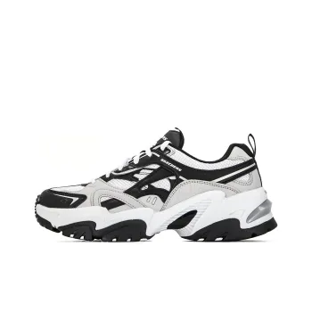 Skechers Stamina V2 1.0 Cushioning Anti Slip And Wear Resistant Low Top Chunky Sneakers Women's Black White