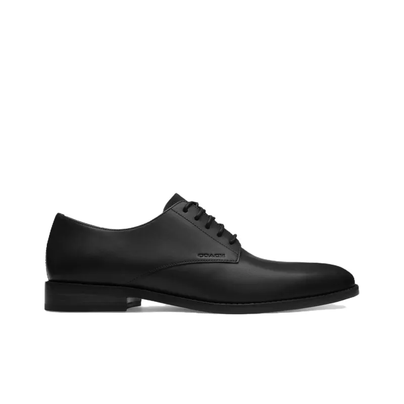 COACH Dress Shoes Men Low Top Black-1